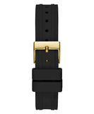  Shop Authentic Guess Cosmo Diamonds Gold Dial Black Rubber Strap Watch for Women - GW0034L1 - Luxxuri