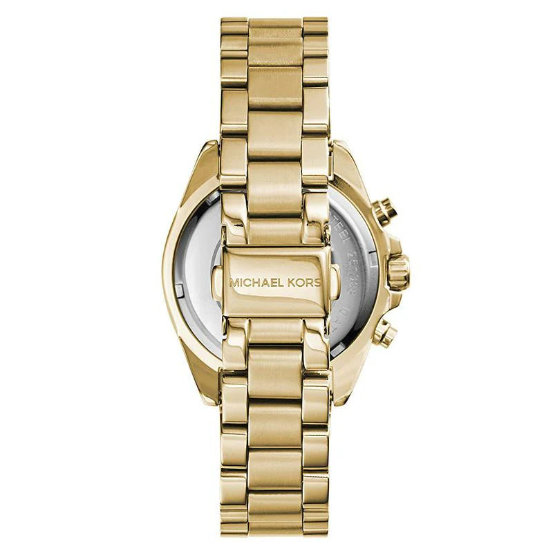 Michael Kors Lexington Quartz Gold Dial Gold Steel Strap Watch For Women - MK6267