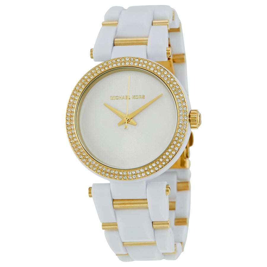  Shop Authentic Michael Kors Delray Rose Gold Dial White Steel Strap Watch for Women - MK4315 - Luxxuri