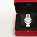  Shop Authentic Cartier Ballon Bleu De Cartier Silver Dial Silver Steel Strap Watch for Women - WSBB0048 - Luxxuri