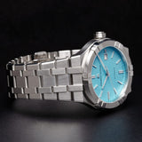  Shop Authentic Maurice Lacroix Aikon Automatic Limited Summer Edition Blue Dial Silver Steel Strap Watch For Men - AI6008-SS00F-431-1 - Luxxuri