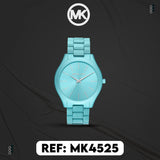 Shop Authentic Michael Kors Slim Runway Blue Dial Blue Steel Strap Watch For Women - MK4525 - Luxxuri