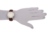  Shop Authentic Fossil Grant Chronograph White Dial Brown Leather Strap Watch for Men - FS4735 - Luxxuri