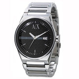  Shop Authentic Armani Exchange Hampton Chronograph Black Dial Silver Steel Strap Watch For Men - AX2103 - Luxxuri