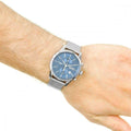  Shop Authentic Hugo Boss Jet Blue Dial Silver Mesh Bracelet Watch for Men - 1513441 - Luxxuri