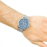 Shop Authentic Hugo Boss Jet Blue Dial Silver Mesh Bracelet Watch for Men - 1513441 - Luxxuri