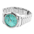 Salvatore Ferragamo F-80 Classic Tiffany Blue Dial Silver Steel Strap Watch for Men - SFDT02323