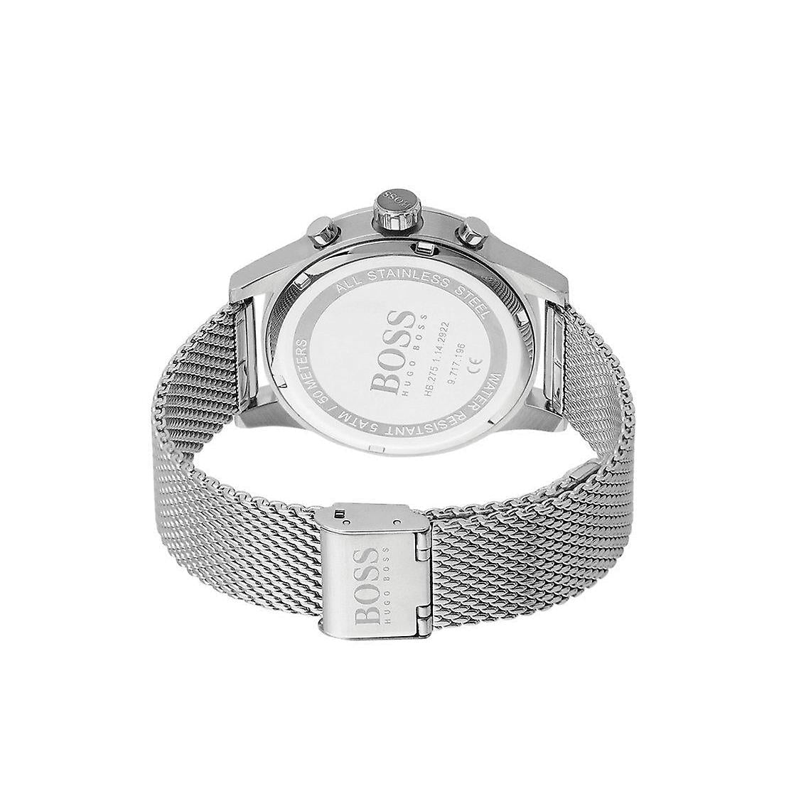  Shop Authentic Hugo Boss Jet Chronograph Grey Dial Silver Mesh Bracelet Watch for Men - 1513440 - Luxxuri