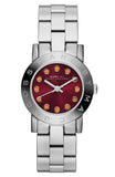  Shop Authentic Marc Jacobs Amy Red Dial Silver Steel Strap Watch for Women - MBM3335 - Luxxuri