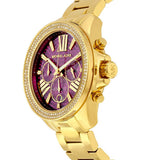  Shop Authentic Michael Kors Wren Purple Dial Gold Steel Strap Watch for Women - MK6290 - Luxxuri