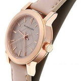  Shop Authentic Burberry The City Gold Dial Beige Leather Strap Watch for Women - BU9210 - Luxxuri