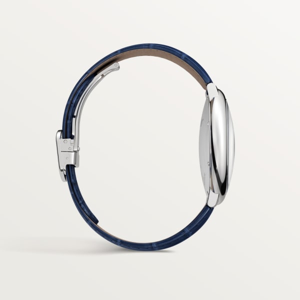  Shop Authentic Cartier Ballon Bleu De Cartier Blue Dial Blue Leather Strap Watch for Men - WSBB0027 - Luxxuri