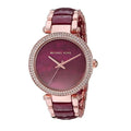  Shop Authentic Michael Kors Parker Maroon Dial Two Tone Steel Strap Watch for Women - MK6412 - Luxxuri