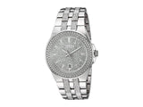  Shop Authentic Bulova Crystal Pave Silver Dial Silver Steel Strap Watch for Men - 96B235 - Luxxuri