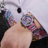  Shop Authentic Guess Fusion Chronograph Purple Dial Purple Steel Strap Watch for Women - GW0552L4 - Luxxuri