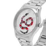  Shop Authentic Gucci G Timeless Silver Dial Silver Steel Strap Watch For Women - YA1264076 - Luxxuri