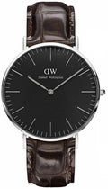  Shop Authentic Daniel Wellington Classic York Black Dial Brown Leather Strap Watch For Men - DW00100134 - Luxxuri