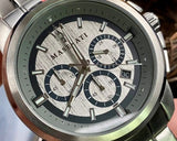  Shop Authentic Maserati Successo Chronograph Silver Dial Silver Steel Strap Watch For Men - R8873621006 - Luxxuri