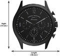 Shop Authentic Fossil Forrester Chronograph Black Dial Black Steel Strap Watch for Men - FS5697 - Luxxuri