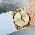  Shop Authentic Movado Bold Gold Dial Gold Mesh Bracelet Watch For Men - 3600373 - Luxxuri