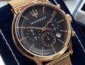  Shop Authentic Maserati Epoca Black Dial Gold Mesh Bracelet Watch For Men - R8873618005 - Luxxuri