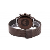  Shop Authentic Emporio Armani Aviator Chronograph Grey Dial Brown Mesh Bracelet Watch For Men - AR11169 - Luxxuri