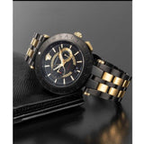  Shop Authentic Versace V-Race Analog Quartz Black Dial Two Tone Steel Strap Watch For Men - VEBV00619 - Luxxuri