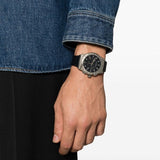  Shop Authentic Salvatore Ferragamo 1927 Chrono Analog Black Dial Black Leather Strap Watch for Men -  SFKZ00123 - Luxxuri