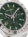  Shop Authentic Salvatore Ferragamo 1927 Chrono Green Dial Silver Steel Strap Watch for Men - SFKZ00423 - Luxxuri