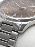  Shop Authentic Gucci G Timeless Quartz Brown Dial Silver Steel Strap Watch for Men - YA126317 - Luxxuri