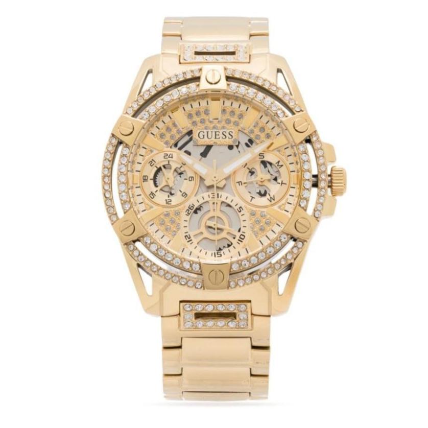  Shop Authentic Guess Queen Quartz Gold Dial Gold Steel Strap Watch For Women - GW0464L2 - Luxxuri