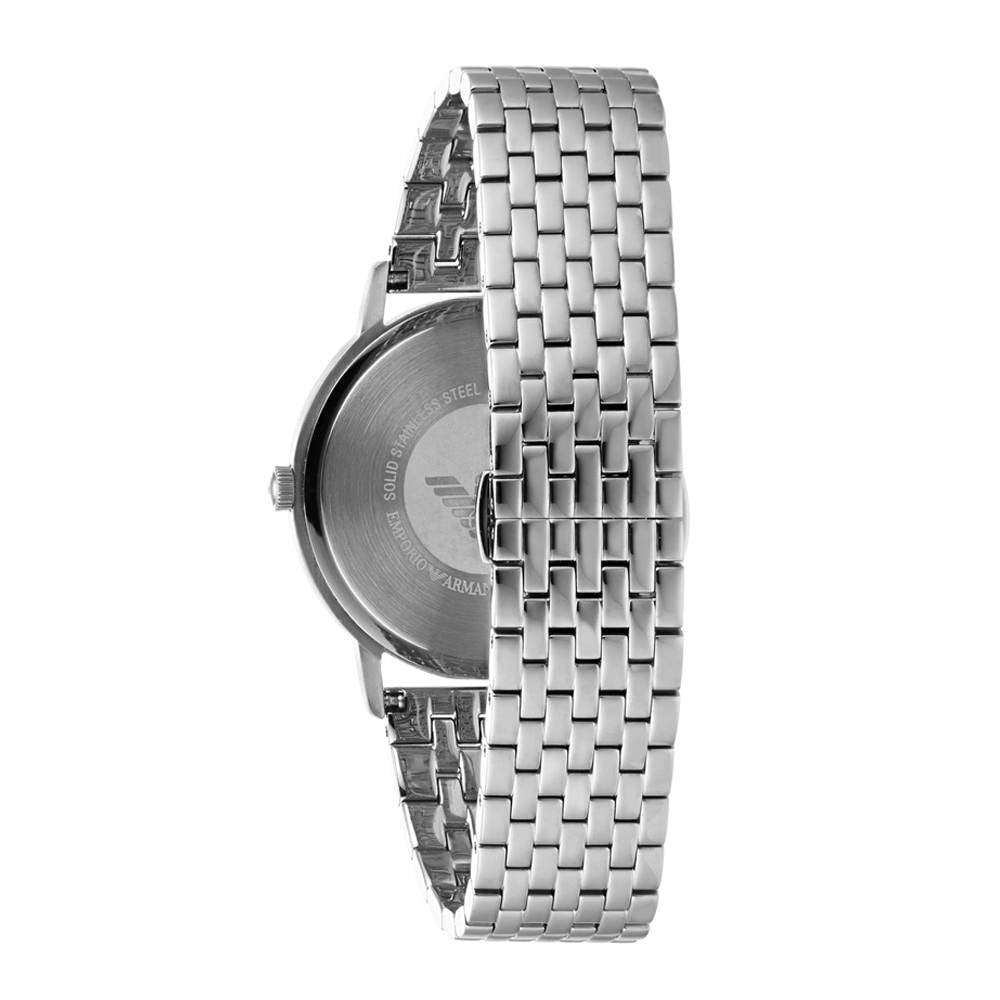  Shop Authentic Emporio Armani Kappa Black Dial Silver Steel Strap Watch For Men - AR11152 - Luxxuri