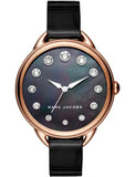  Shop Authentic Marc Jacobs Betty Mother of Pearl Black Dial Black Leather Strap Watch for Women - MJ1513 - Luxxuri