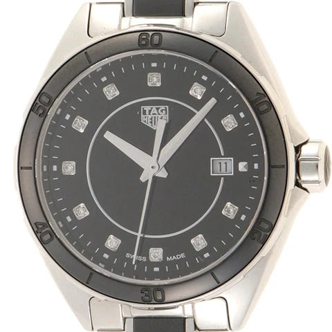  Shop Authentic Tag Heuer Formula 1 Diamonds Black Dial Two Tone Steel Strap Watch for Women - WBJ141AB.BA0973 - Luxxuri