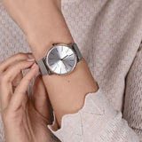  Shop Authentic Armani Exchange Lola Analog White Dial Silver Mesh Strap Watch For Women - AX5537 - Luxxuri