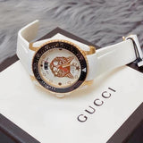  Shop Authentic Gucci Dive Quartz White Dial White Rubber Strap Unisex Watch - YA136322 - Luxxuri
