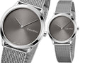  Shop Authentic Calvin Klein Minimal Grey Dial Silver Mesh Bracelet Watch for Women - K3M221Y3 - Luxxuri