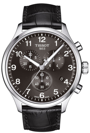  Shop Authentic Tissot Chrono XL Vintage Quartz Black Dial Black Leather Strap Watch For Men - T116.617.16.062.00 - Luxxuri