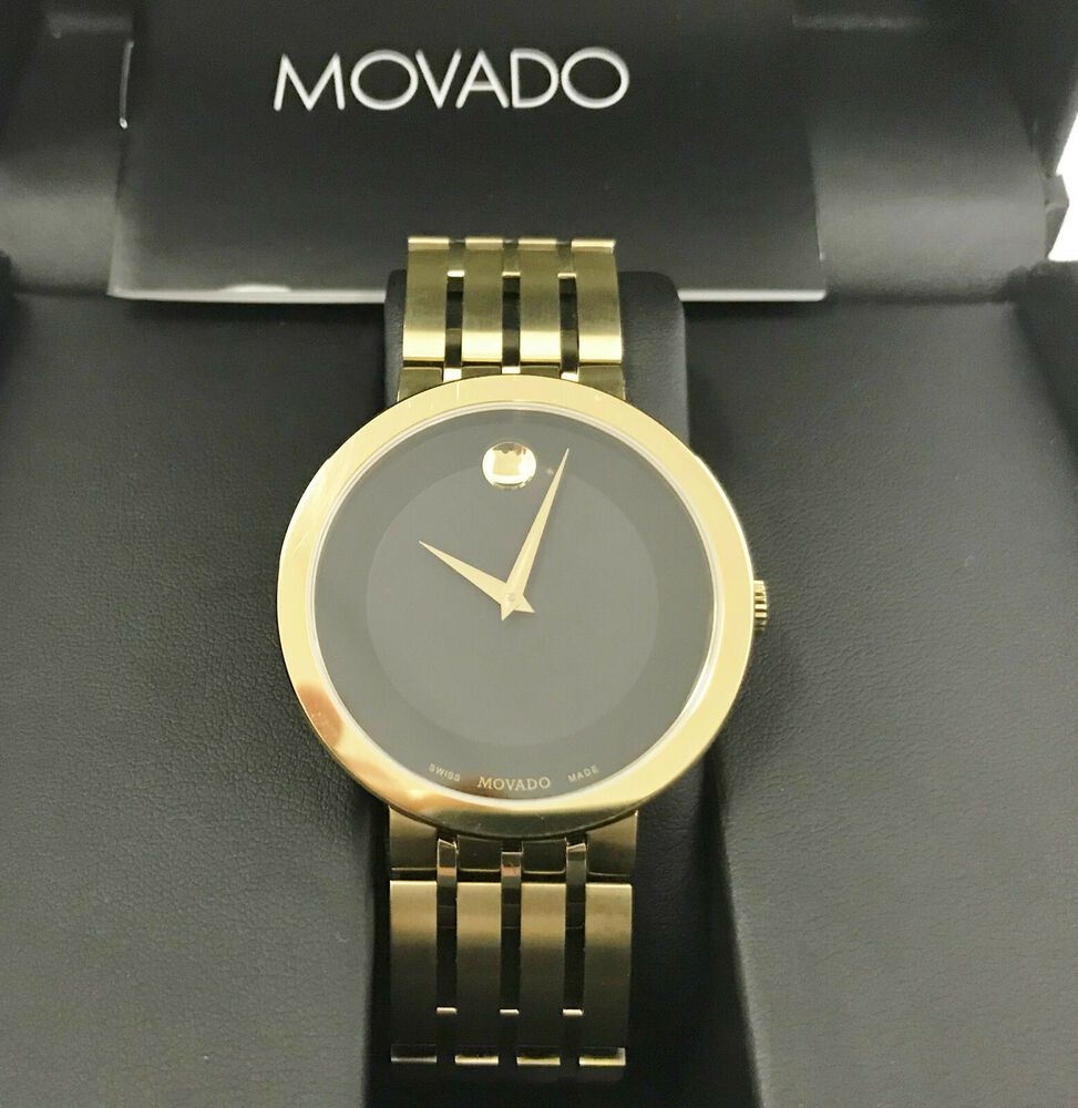  Shop Authentic Movado Esperanza Museum 39mm Black Dial Stainless Steel Watch For Men - 0607059 - Luxxuri