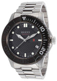  Shop Authentic Gucci G Timeless Black Dial Silver Steel Strap Watch For Men - YA126249 - Luxxuri
