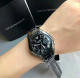  Shop Authentic Emporio Armani Black Ceramic Dial Ceramic Strap Watch For Women - AR1401 - Luxxuri