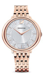  Shop Authentic Swarovski Crystalline Chic Analog Silver Dial Rose Gold Steel Strap Watch for Women - 5544590 - Luxxuri