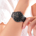  Shop Authentic Calvin Klein Minimal Black Dial Black Mesh Bracelet Watch for Women - K3M23421 - Luxxuri