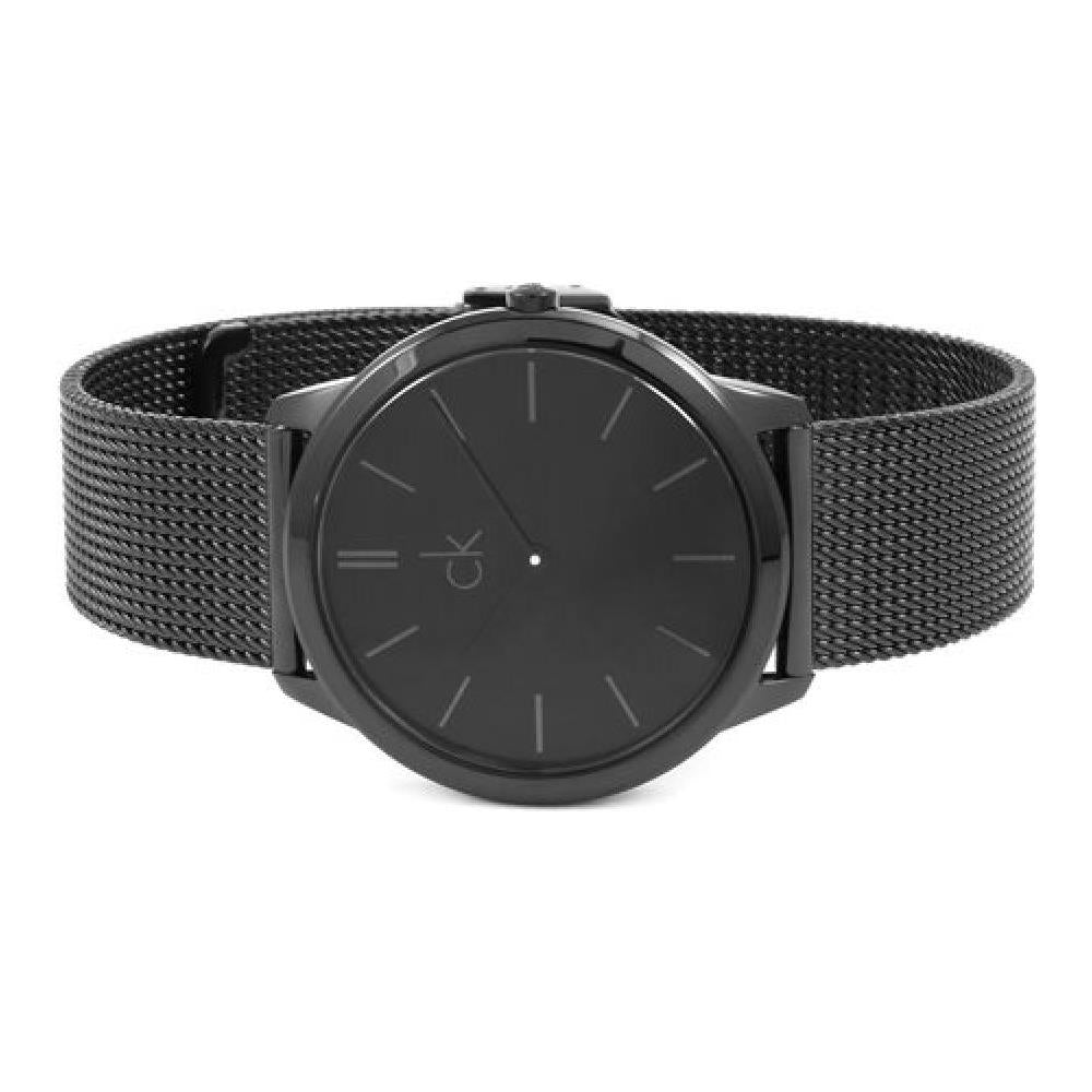  Shop Authentic Calvin Klein Minimal Black Dial Black Mesh Bracelet Watch for Men - K3M214B1 - Luxxuri