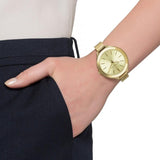  Shop Authentic Michael Kors Slim Runway Champagne Dial Gold Mesh Bracelet Watch for Women - MK3282 - Luxxuri