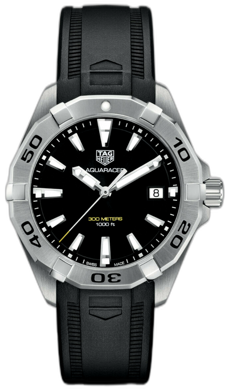  Shop Authentic Tag Heuer Aquaracer Quartz Black Dial Black Rubber Strap Watch for Men -  WBD1110.FT8021 - Luxxuri