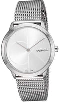  Shop Authentic Calvin Klein Minimal Silver Dial Silver Mesh Bracelet Watch for Women - K3M2212Z - Luxxuri
