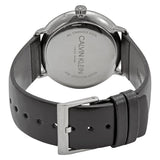 Shop Authentic Calvin Klein High Noon Quartz White Dial Black Leather Strap Watch for Men - K8M211C6 - Luxxuri