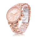  Shop Authentic Michael Kors Ritz Chronograph Rose Gold Dial Rose Gold Steel Strap Watch For Women - MK7223 - Luxxuri
