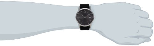  Shop Authentic Calvin Klein City Quartz Black Dial Black Leather Strap Watch for Men - K2G2G1C3 - Luxxuri